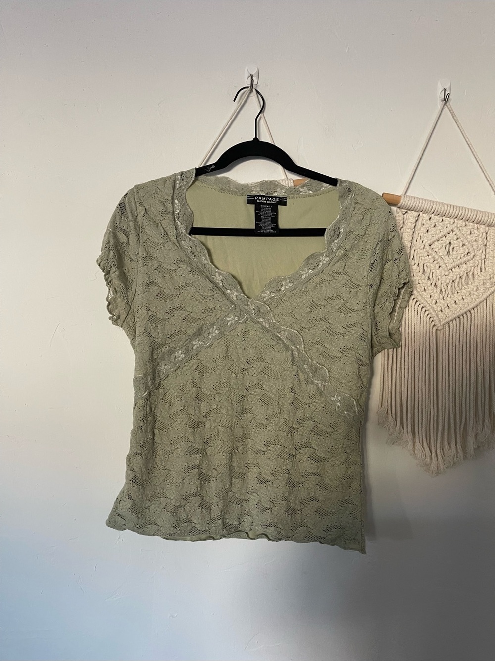 Rampage Vintage Y2K Lace Top Fairycore